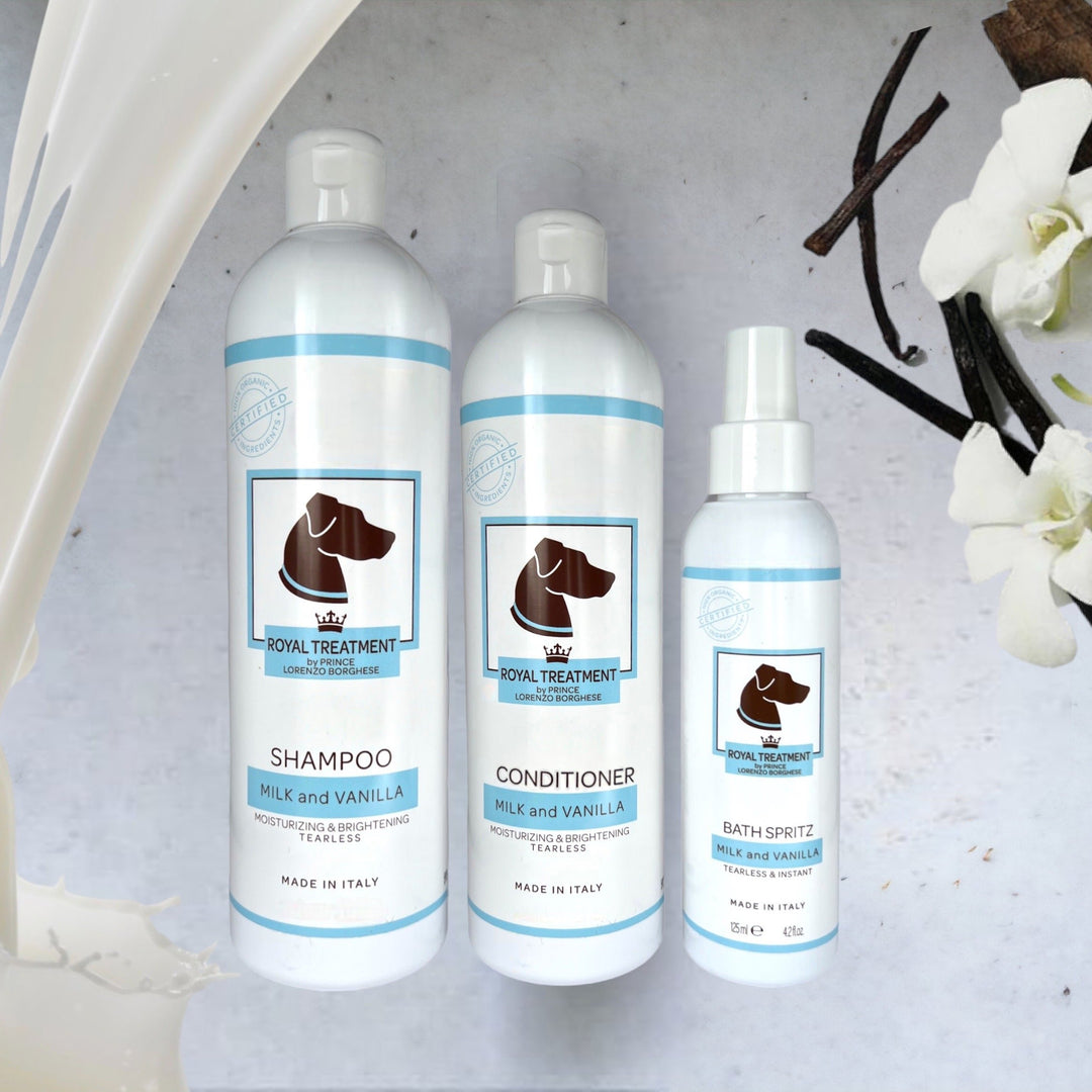 Italian Milk and Vanilla Shampoo, Conditioner, and Spritz