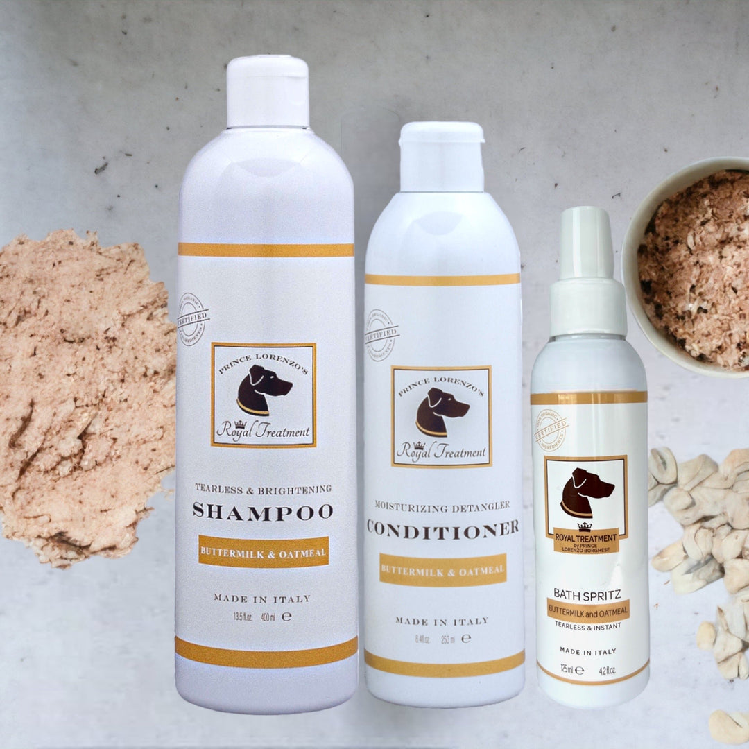 Buttermilk and Oatmeal Shampoo, Conditioner and Spritz