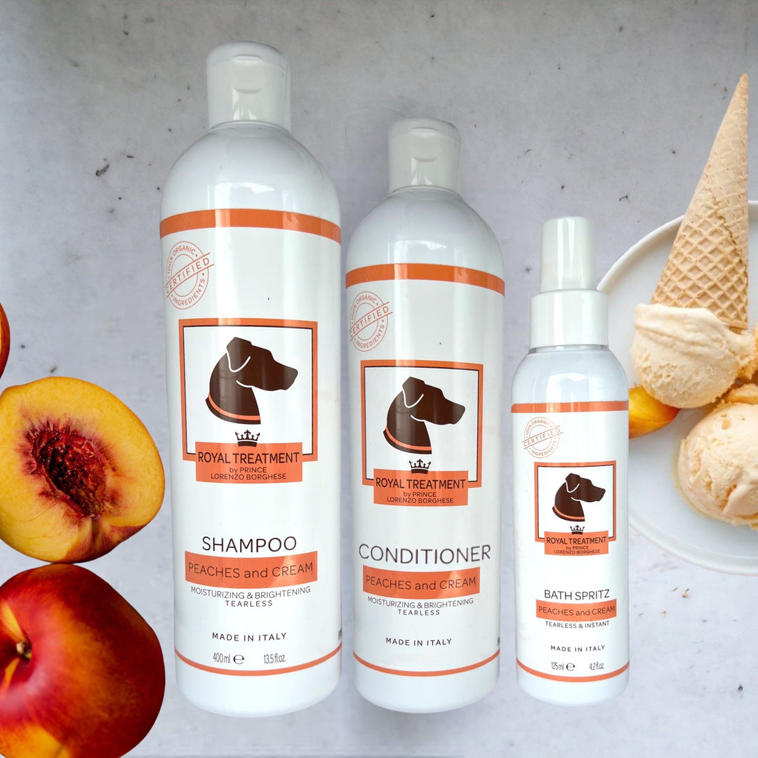 Peaches and Cream Shampoo, Conditioner and Spritz