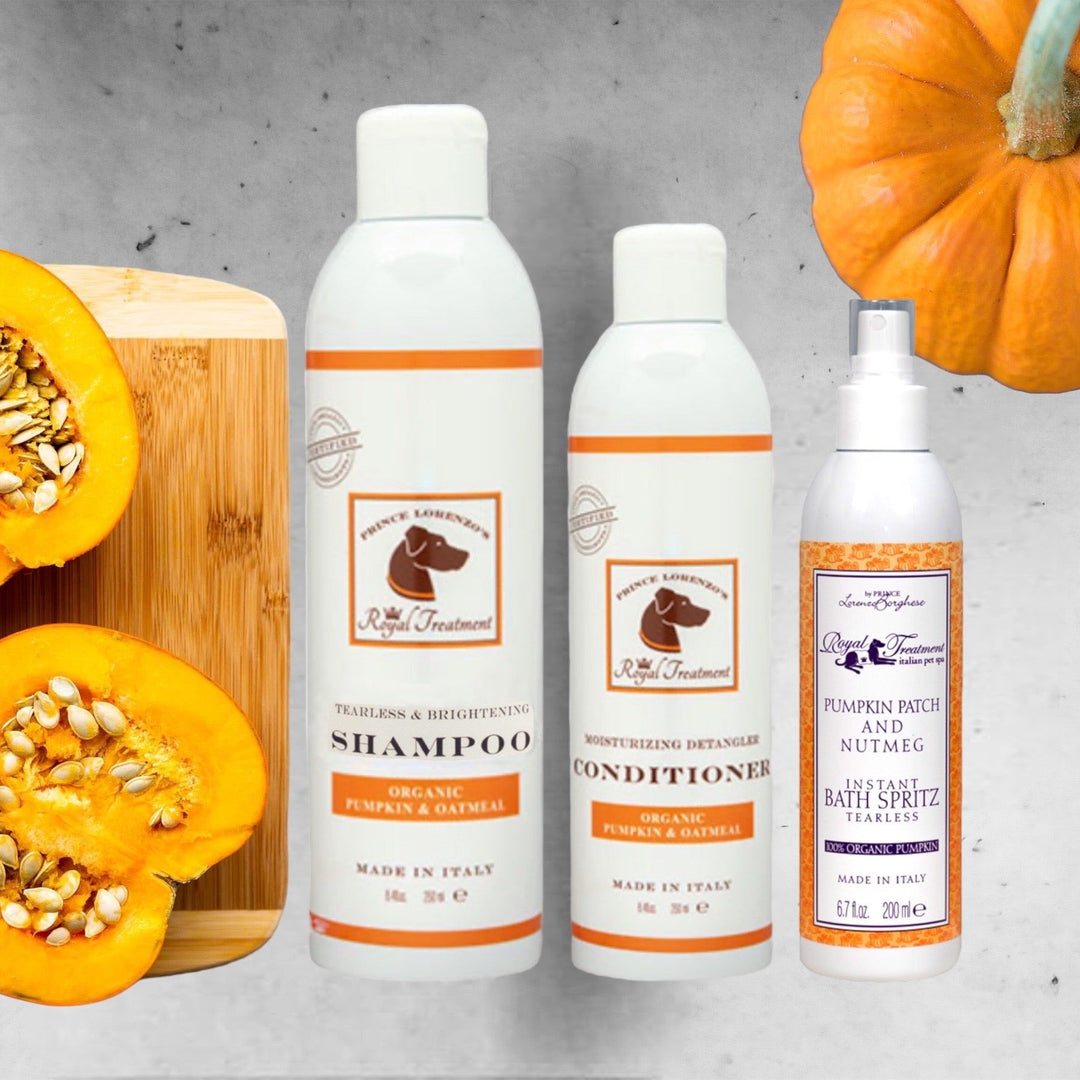 Pumpkin and Oatmeal Shampoo, Conditioner, and Spritz