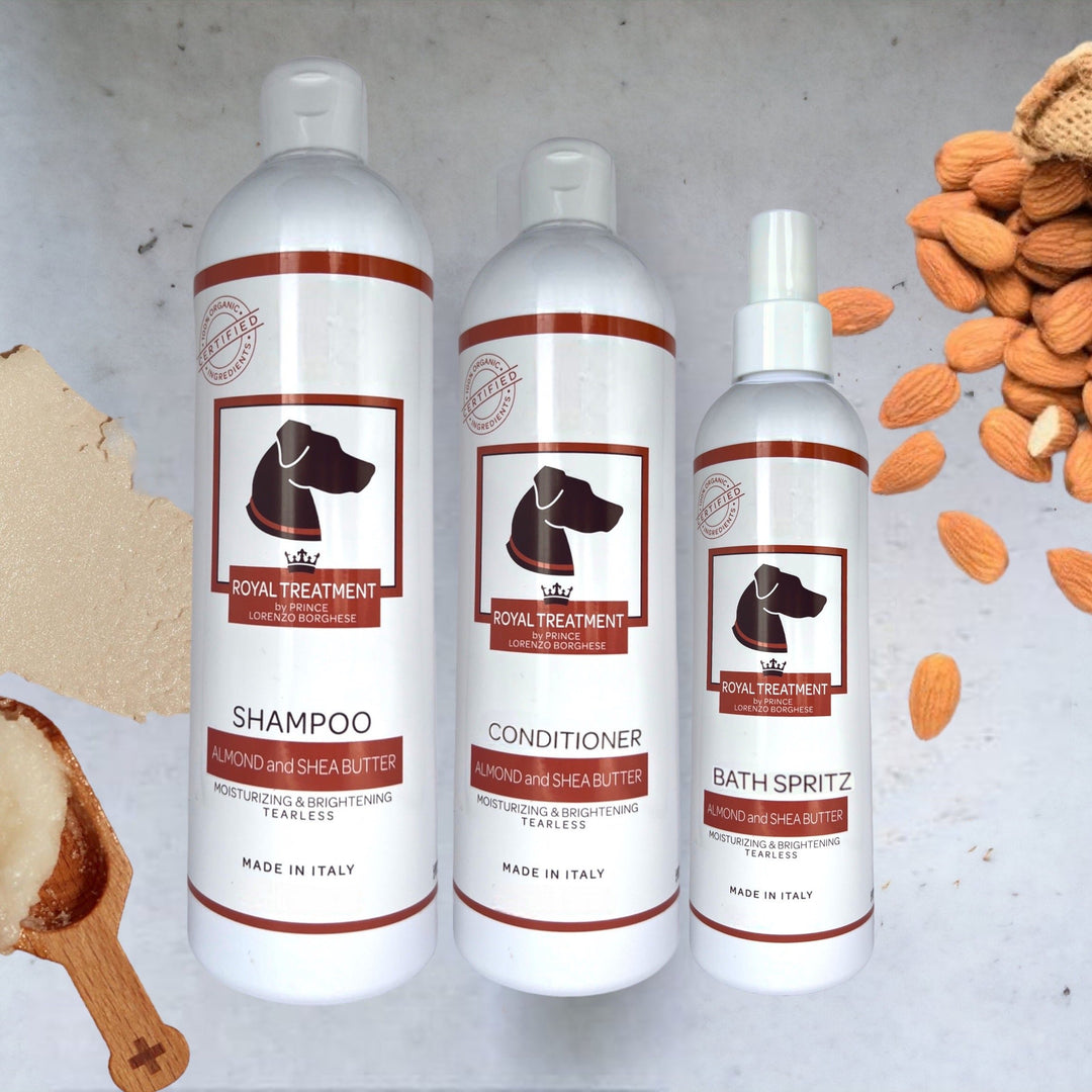 Almond and Shea Butter Shampoo, Conditioner and Spritz