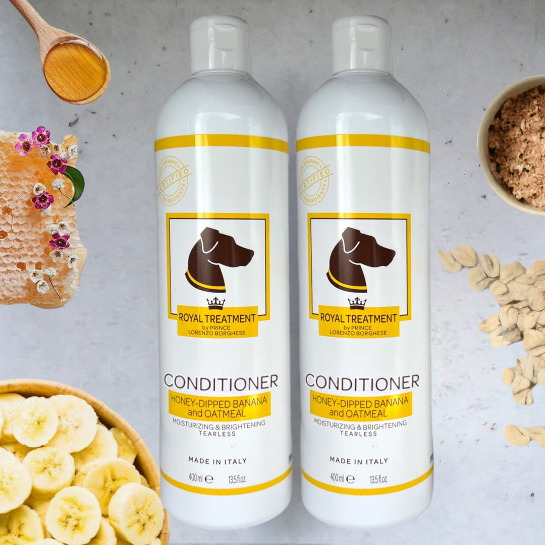 Honey-Dipped Banana and Oatmeal Conditioner Duo