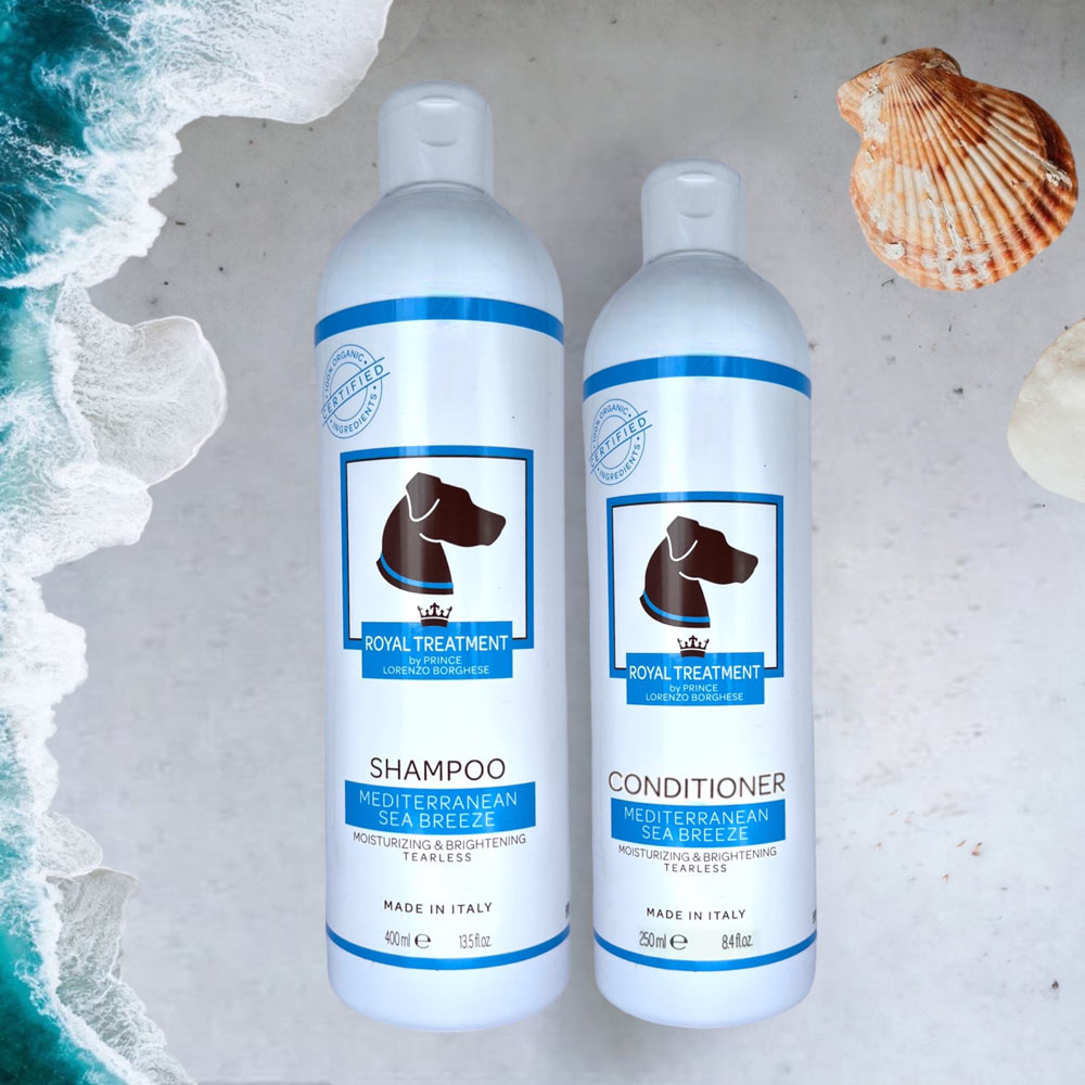 Dog shampoo outlet blue bottle