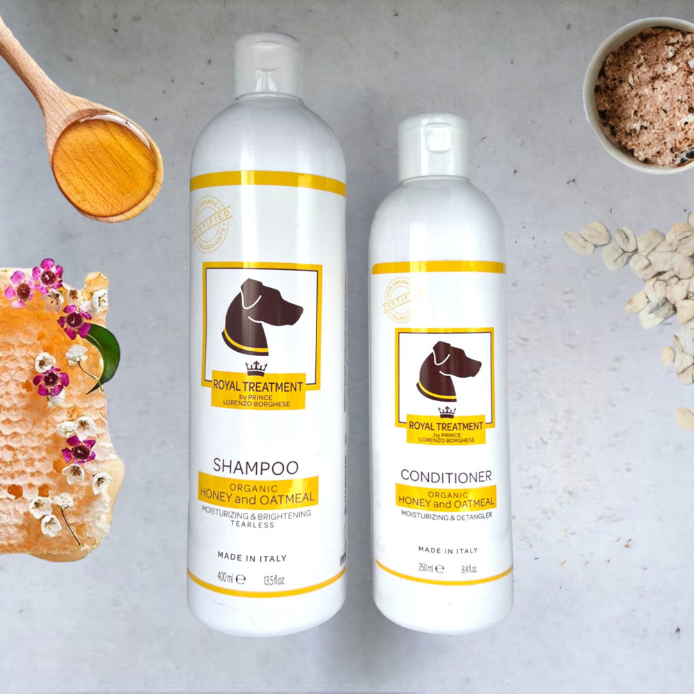 Organic Honey and Oatmeal Shampoo and Conditioner Bundle