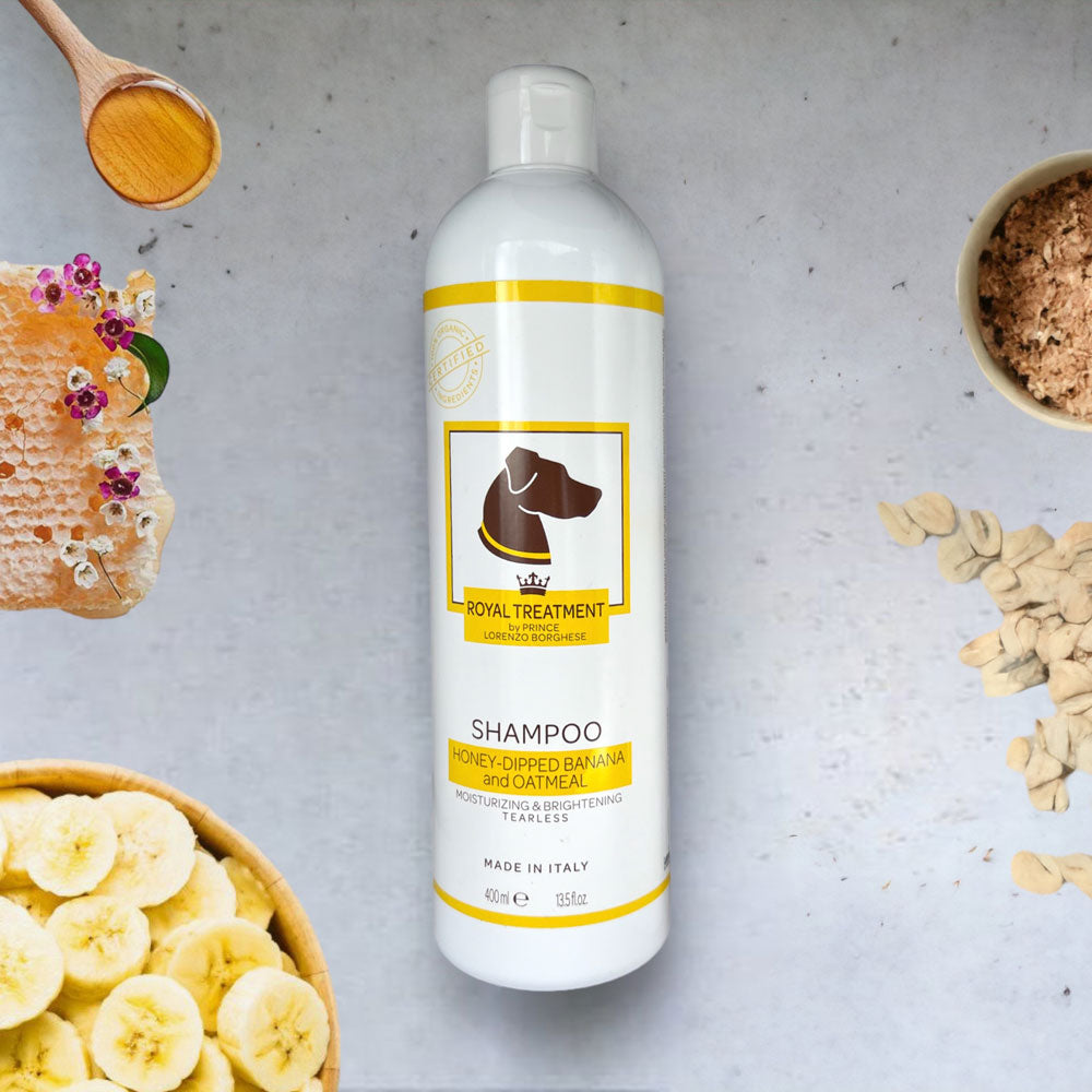 13.5 oz Organic Honey-Dipped Banana and Oatmeal Shampoo