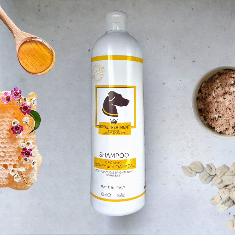 13.5 oz Organic Honey and Oatmeal Shampoo