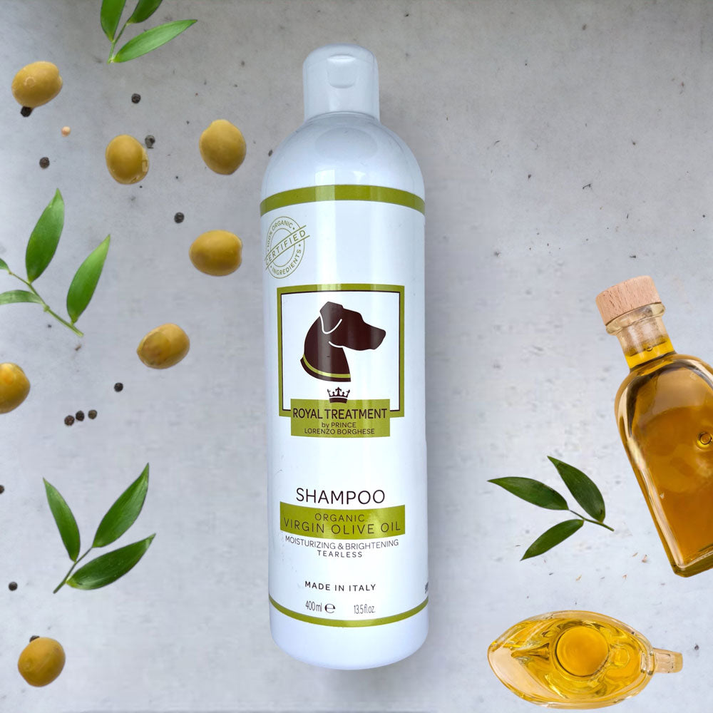 13.5 oz Organic Italian Virgin Olive Oil Shampoo